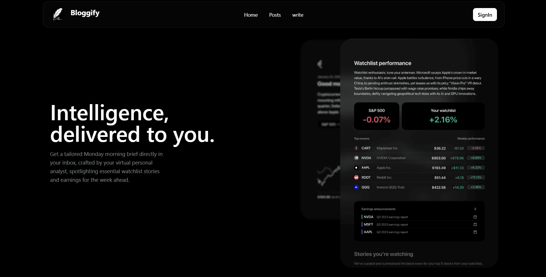 Integrations and analytics screenshot