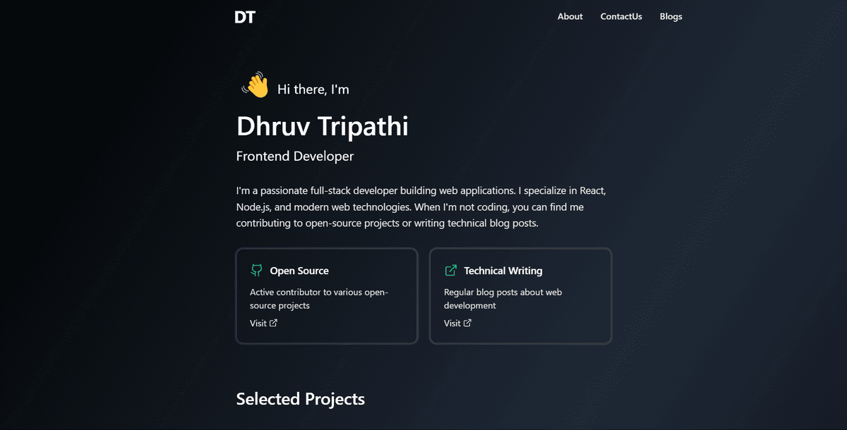 Deployment dashboard screenshot